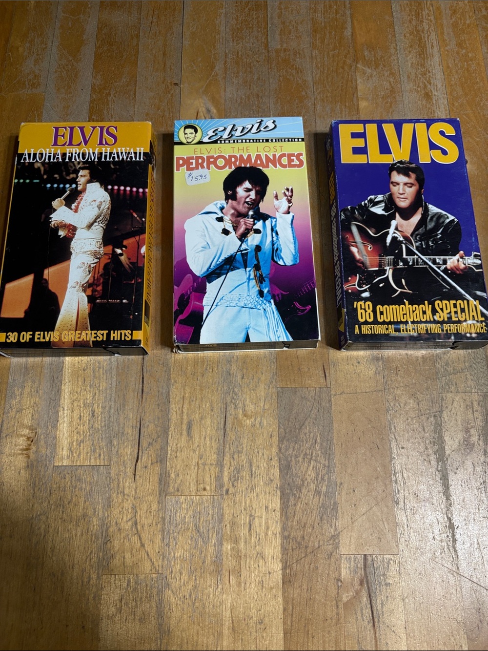 Elvis Presley music VHS tapes